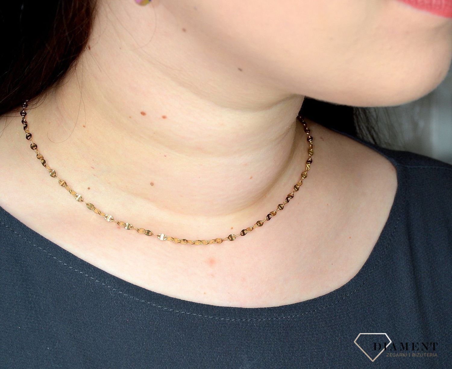 Złoty łańcuszek 333 o szerokości 3 mm DIA-LAN-3160-333 3mm (1).jpg